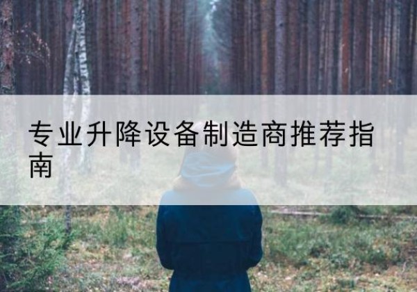 麻章电动剪叉升降平台厂家-专业升降设备制造商推荐指南